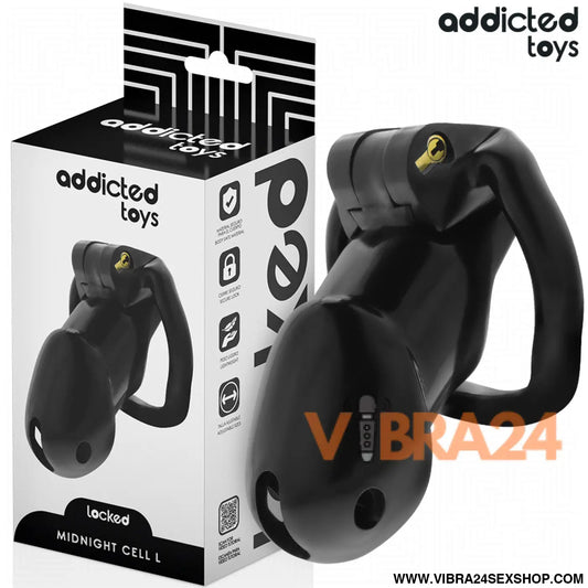 ADDICTED TOYS LOCKED - GAIOLA PENIANA MINDNIGHT CELL TAMANHO L
