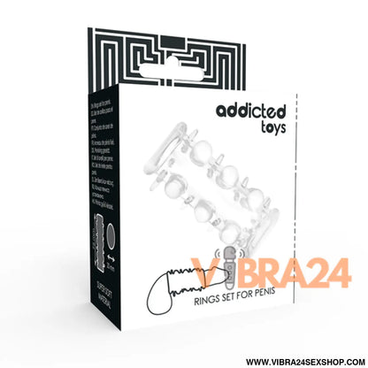 ADDICTED TOYS - PÉNIS MANGA TRANSPARENTE para Intensa Sensação e Prazer Máximo - VIBRA24 SEXSHOP