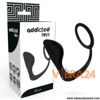 ADDICTED TOYS - Plug Anal com Anel de Pénis para Prazer Inigualável e Conforto Extra - VIBRA24 SEXSHOP