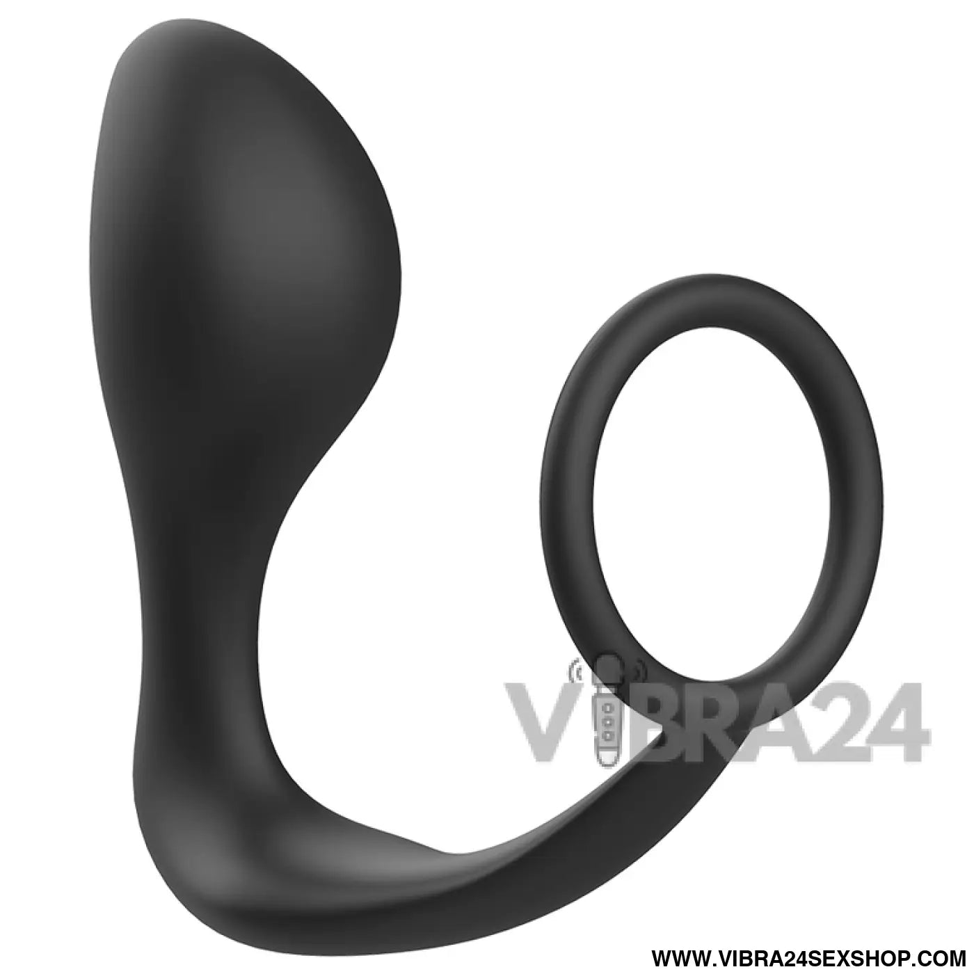 ADDICTED TOYS - PLUG ANAL COM ANEL DE SILICONE PRETO