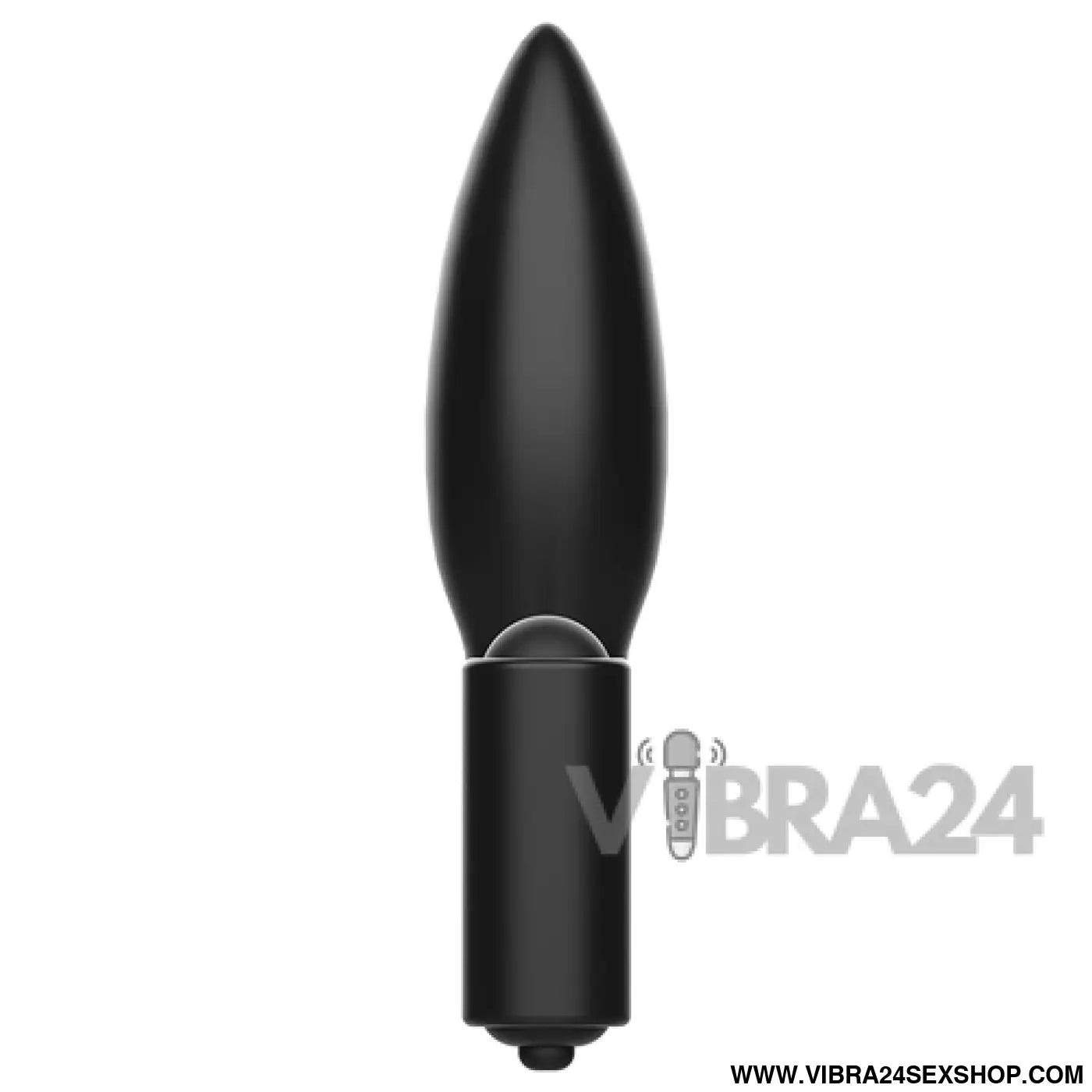 ADDICTED TOYS - Plug Anal com Vibrador e Anel Vibratório - VIBRA24 SEXSHOP