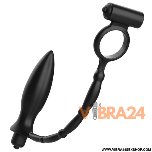 ADDICTED TOYS - Plug Anal com Vibrador e Anel Vibratório