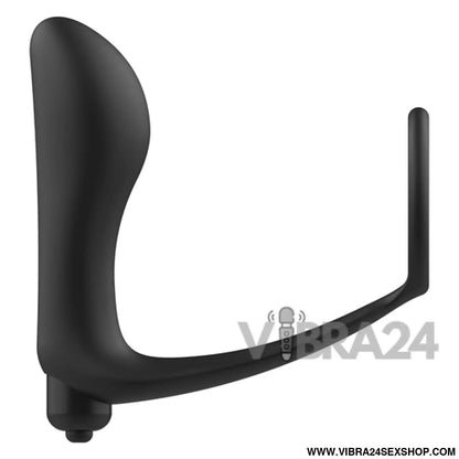 ADDICTED TOYS - Plug Anal Vibratório com Anel Peniano para Prazer Intenso - VIBRA24 SEXSHOP