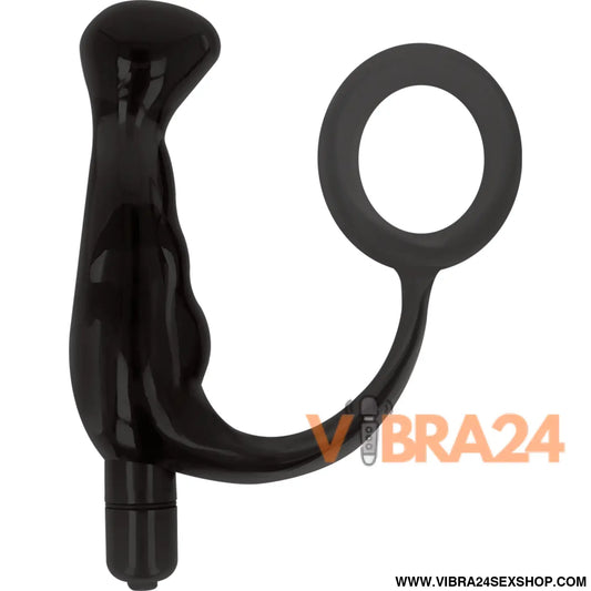ADDICTED TOYS - VIBRADOR- PROST TICO PRETO 10 CM
