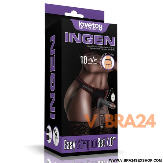 Adjustable Strap on with Dildo 10 Functions 7.0