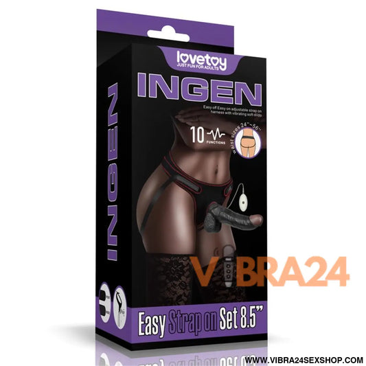 Adjustable Strap on with Dildo 8.5 10 Functions