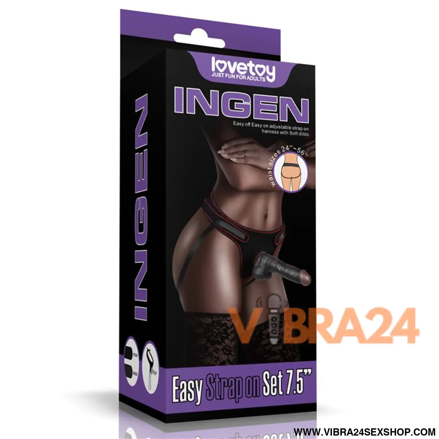 Adjustable Strapon with Dildo 7.5