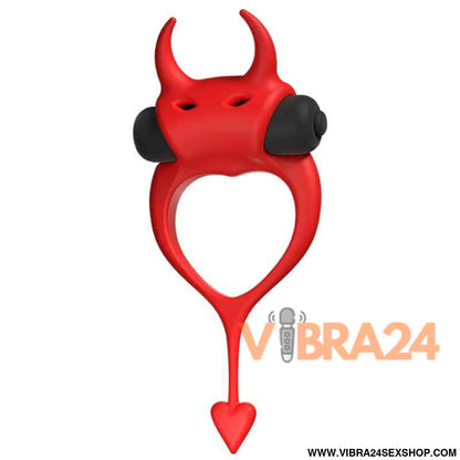 ADRIEN LASTIC - Anel Vibrador Vermelho Devol Cockring - VIBRA24 SEXSHOP