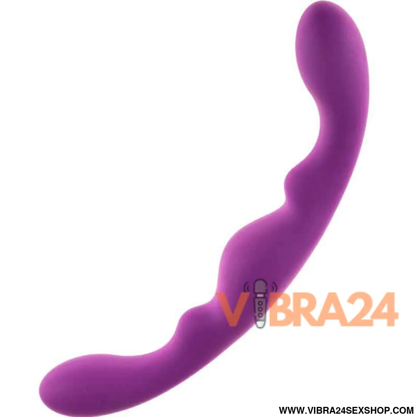 ALIVE - LUNA DILDO DUPLA PENETRAÇÃO VIOLETA SILICONE 25 CM