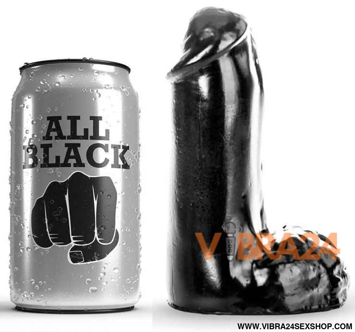 ALL BLACK - DILDO REALÍSTICO 13 CM