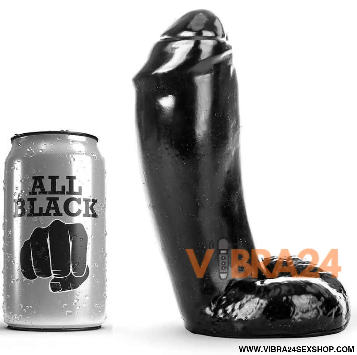 ALL BLACK - DILDO REALÍSTICO 18 CM