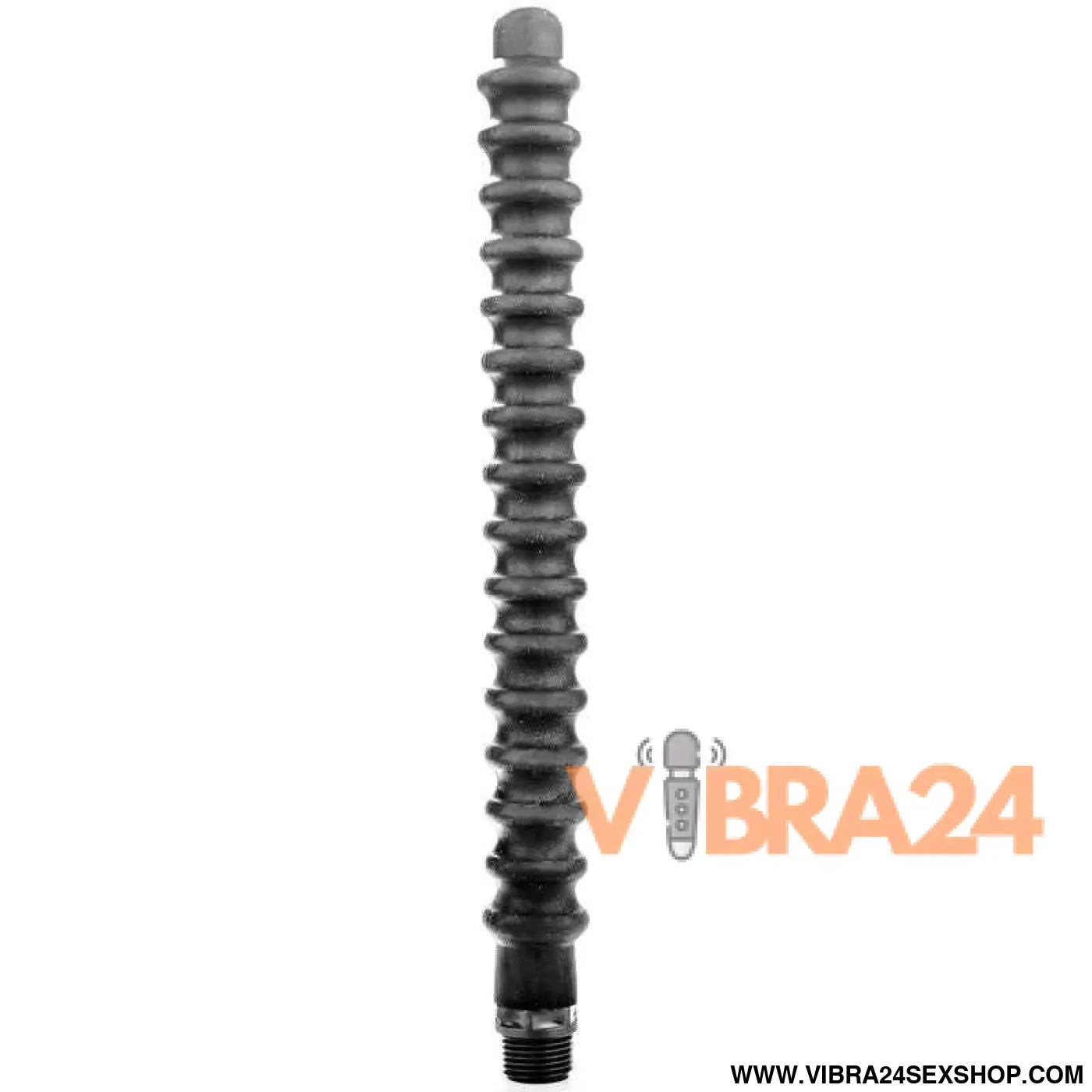 ALL BLACK - MEGA RIPPLE SHOWER ANAL SILICONE 28,5 CM