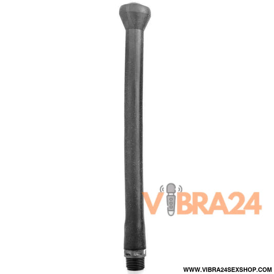 ALL BLACK - ROLHA DE SISTEMA SILICONE ANAL PARA CHUVEIRO 27 CM