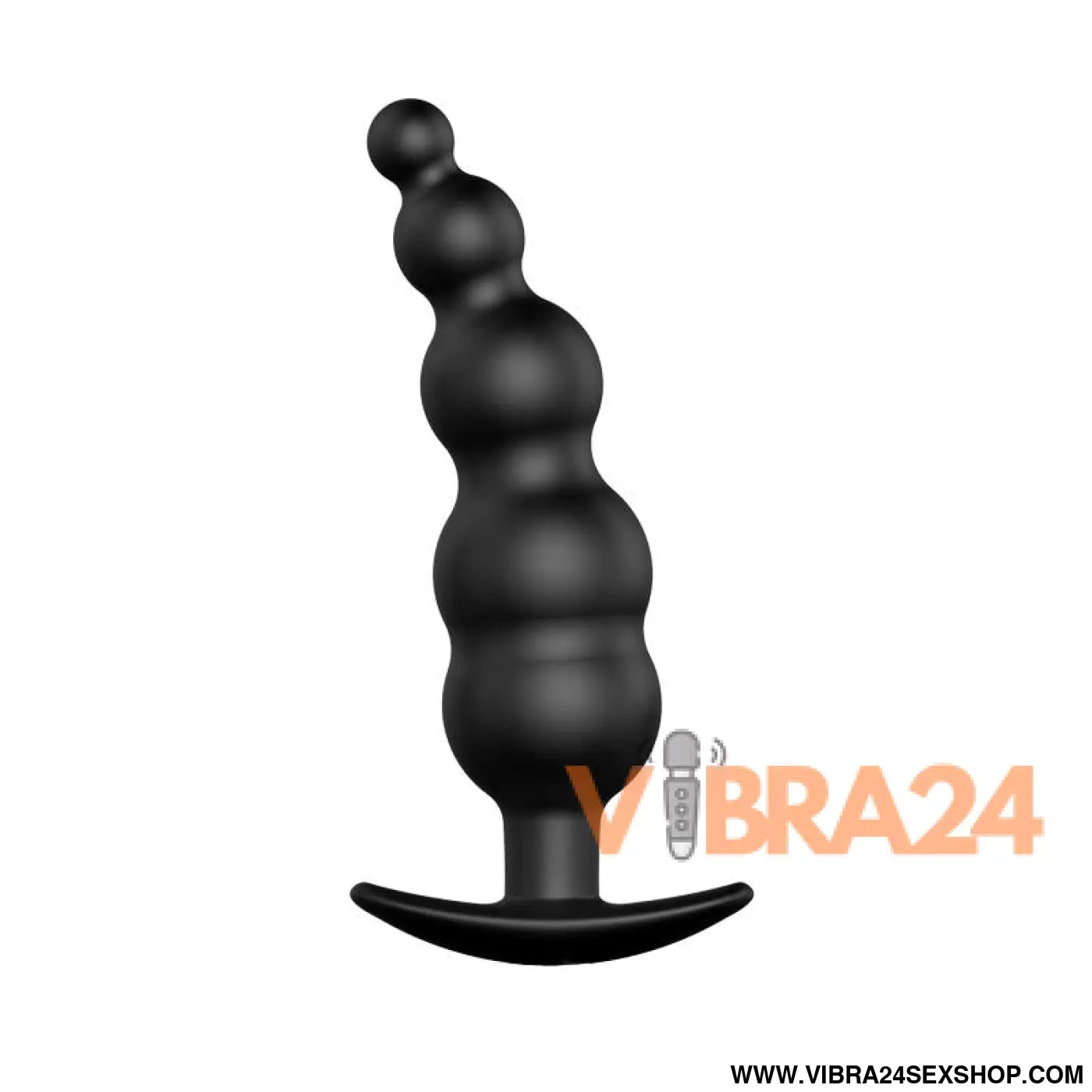 Anal Bubble Plug Black Silicone