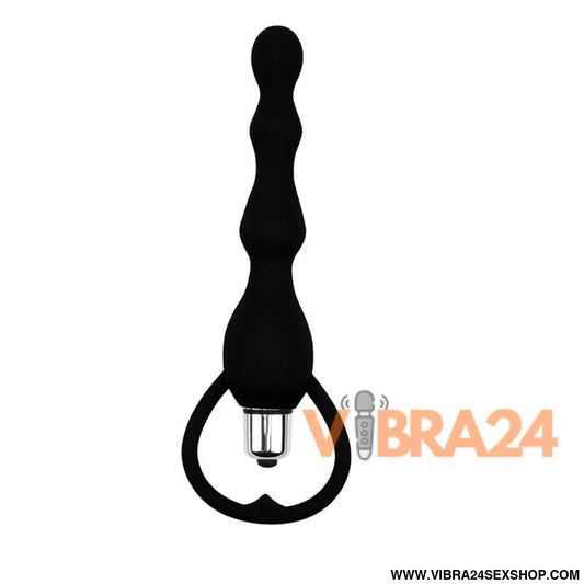 Anal Chain Tail Power Silicone Black