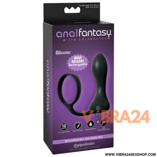 ANAL FANTASY ELITE COLLECTION - Ass-Gasm Recarregável para Prazer Intenso