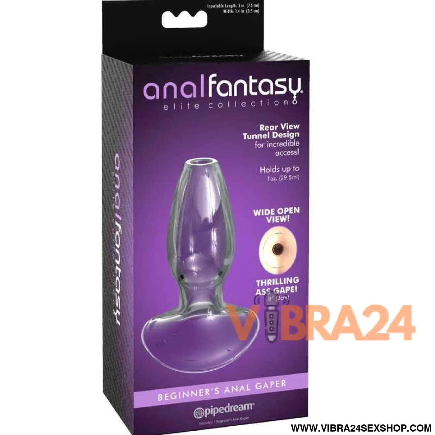 ANAL FANTASY ELITE COLLECTION -DILATOR GAPER PARA INICIANTES CRISTAL TAMANHO S