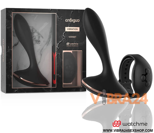 ANBIGUO - WATCHME CONTROLE REMOTO VIBRADOR ANAL PLUG VERNET