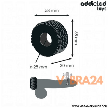 ANEL DE PÉ EXTRA GROSSO - ADDICTED TOYS ANEL PENIANO EXTRA GROSSO - VIBRA24 SEXSHOP
