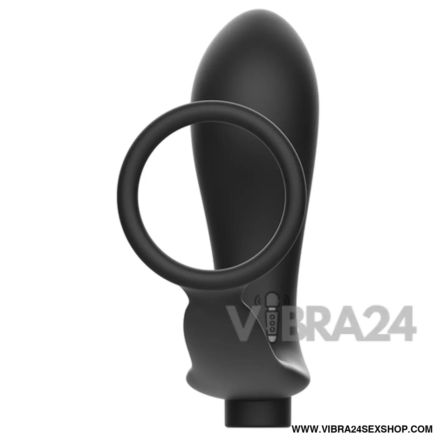 Anel de Pénis com Controle Remoto Recarregável - Plug Anal Preto Addicted Toys - VIBRA24 SEXSHOP