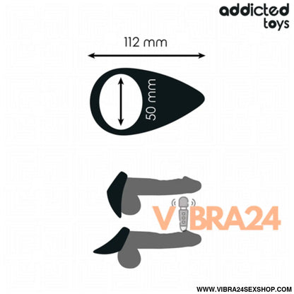 Anel de Pénis em Forma de Lágrimas - Addicted Toys para Prazer Intenso - VIBRA24 SEXSHOP