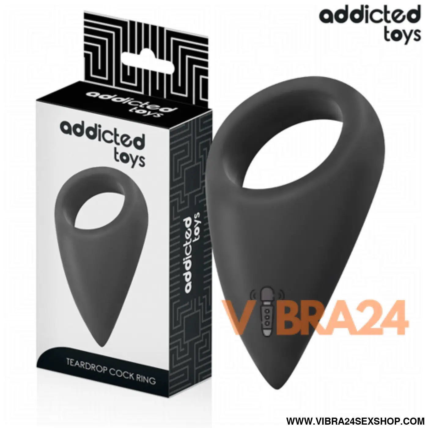 Anel de Pénis em Forma de Lágrimas - Addicted Toys para Prazer Intenso - VIBRA24 SEXSHOP