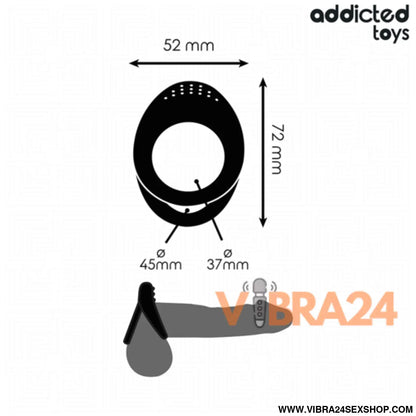 ANEL DE PÉNIS TEXTURIZADO - ADDICTED TOYS COM DUPLA TEXTURA - VIBRA24 SEXSHOP