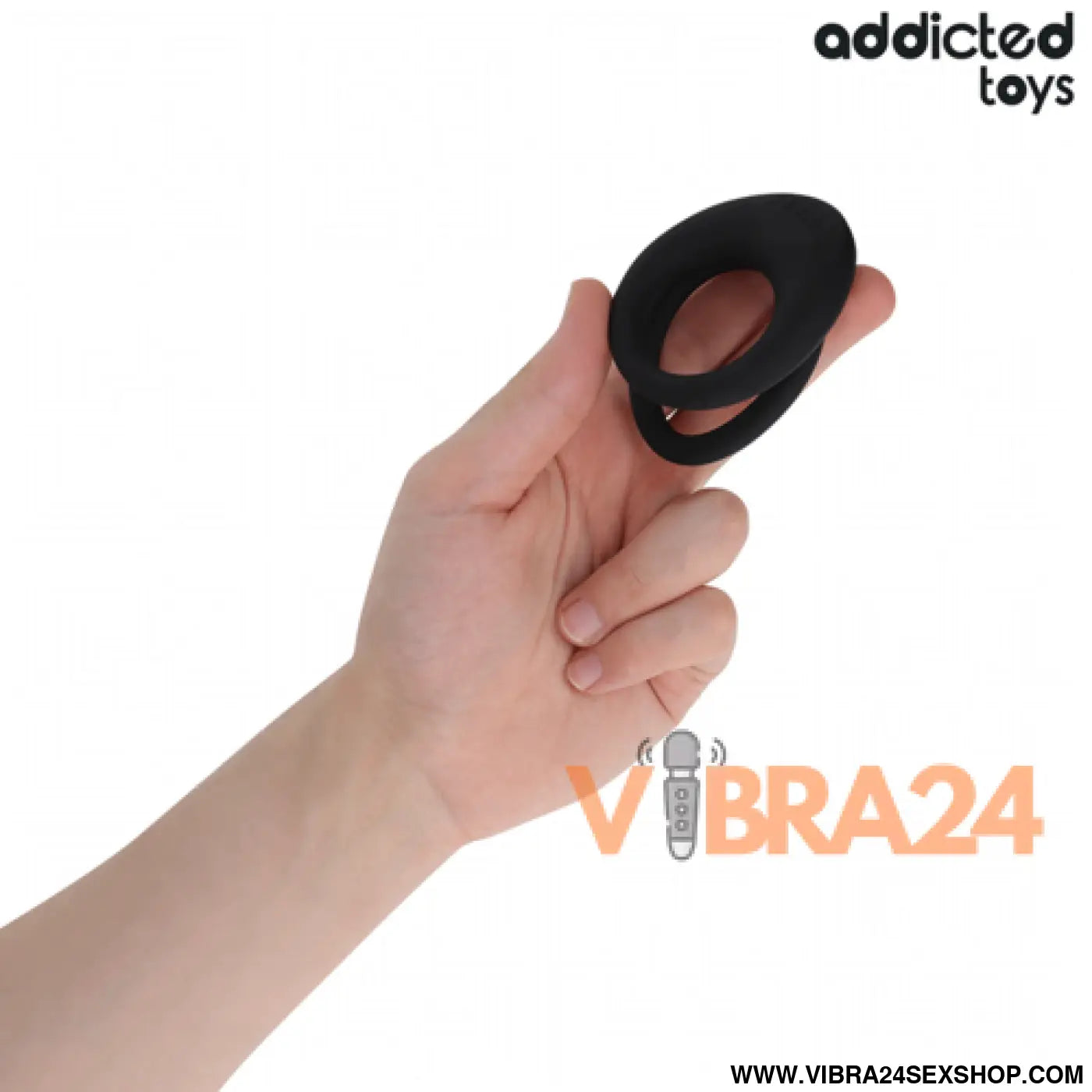 ANEL DE PÉNIS TEXTURIZADO - ADDICTED TOYS COM DUPLA TEXTURA - VIBRA24 SEXSHOP