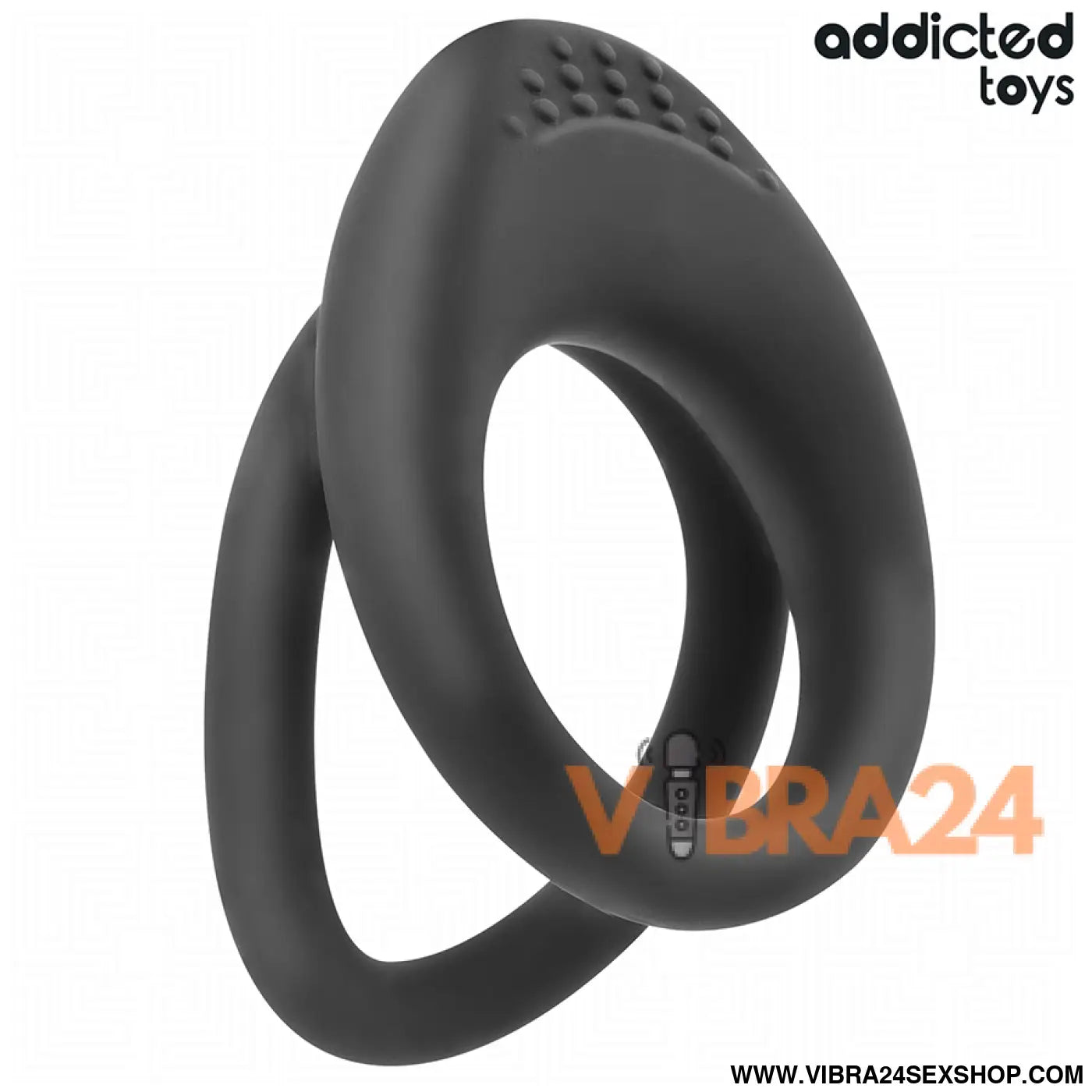ANEL DE PÉNIS TEXTURIZADO - ADDICTED TOYS COM DUPLA TEXTURA - VIBRA24 SEXSHOP