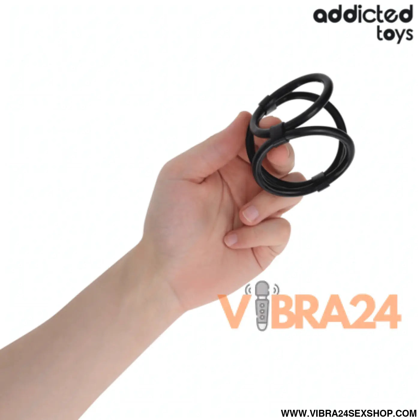ANEL PARA O PÉNIS TRIPLO - A MELHOR ESCOLHA - VIBRA24 SEXSHOP
