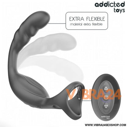 Anel Peniano para Próstata com Controle Remoto - Addicted Toys - VIBRA24 SEXSHOP