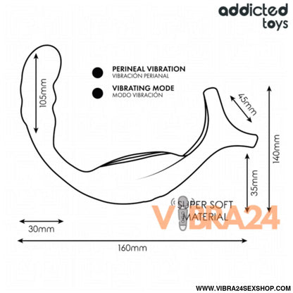 Anel Peniano para Próstata com Controle Remoto - Addicted Toys - VIBRA24 SEXSHOP