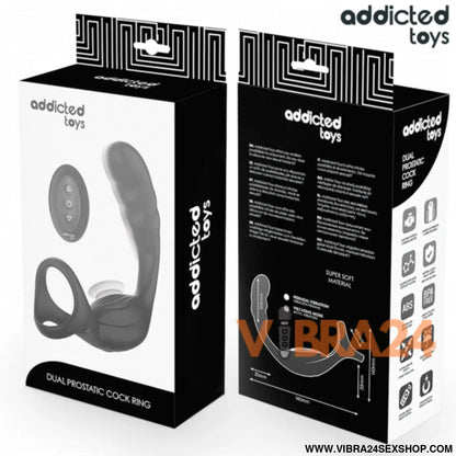 Anel Peniano para Próstata com Controle Remoto - Addicted Toys - VIBRA24 SEXSHOP
