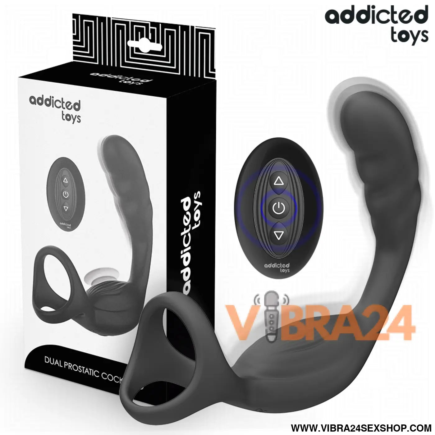 Anel Peniano para Próstata com Controle Remoto - Addicted Toys - VIBRA24 SEXSHOP