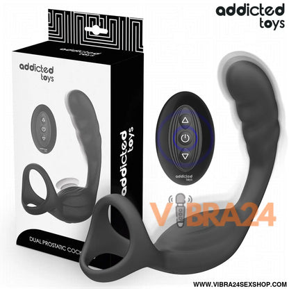 Anel Peniano para Próstata com Controle Remoto - Addicted Toys - VIBRA24 SEXSHOP