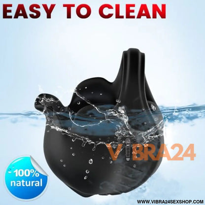 ANEL PENIANO PRETO ARMONY - Anel Vibratório Coping Preto para Prazer Intenso - VIBRA24 SEXSHOP