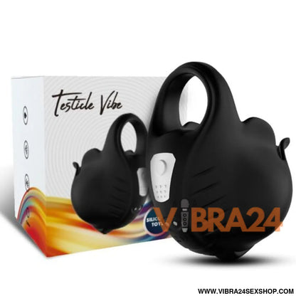 ANEL PENIANO PRETO ARMONY - Anel Vibratório Coping Preto para Prazer Intenso - VIBRA24 SEXSHOP