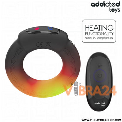 ANEL PENIANO VIBRATÓRIO COM AQUECIMENTO - VIBRA24 SEXSHOP