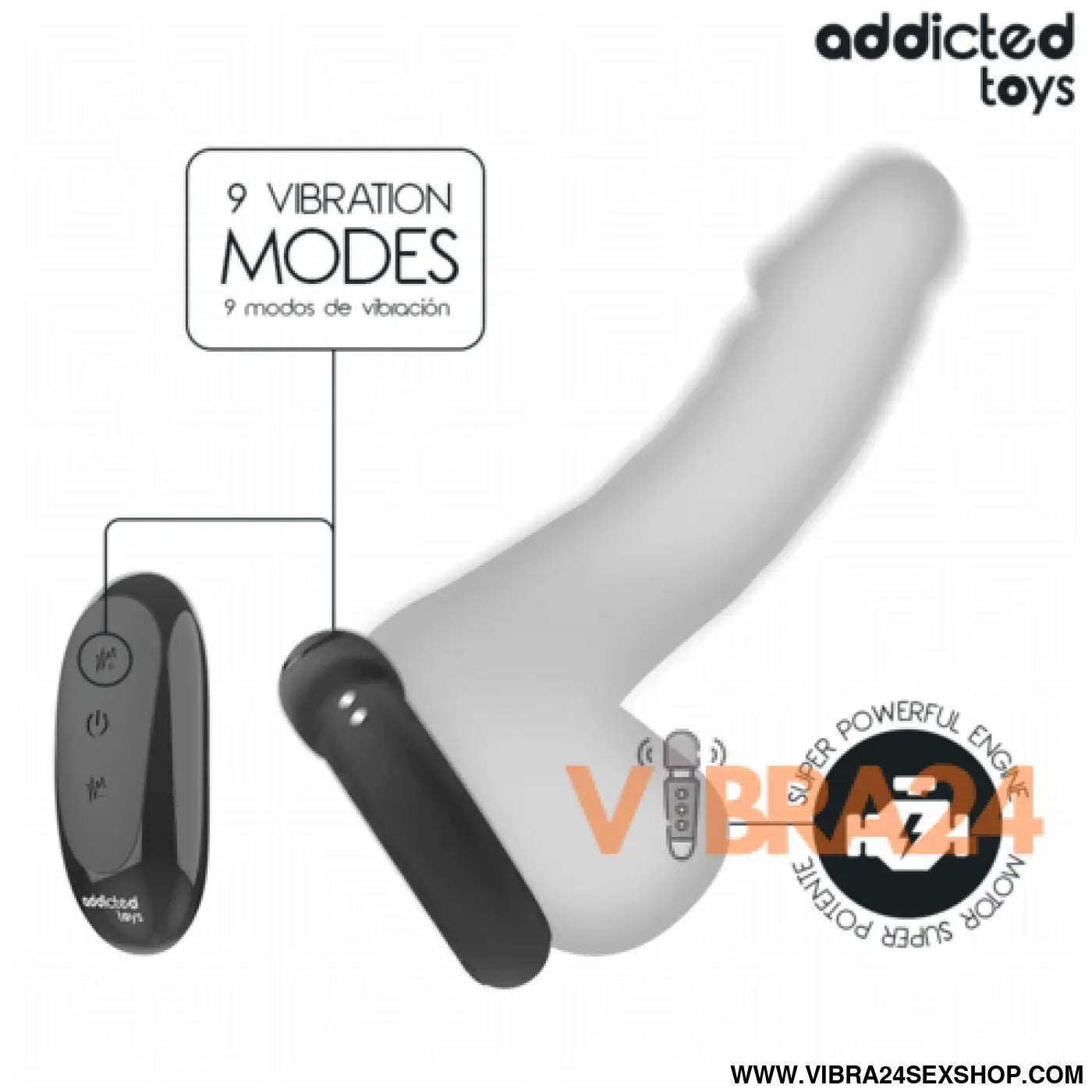 ANEL PENIANO VIBRATÓRIO COM AQUECIMENTO - VIBRA24 SEXSHOP