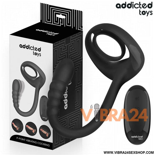 ANEL PENIANO VIBRATÓRIO COM CONTROLE REMOTO - ADDICTED TOYS PARA PRAZER INFINITO