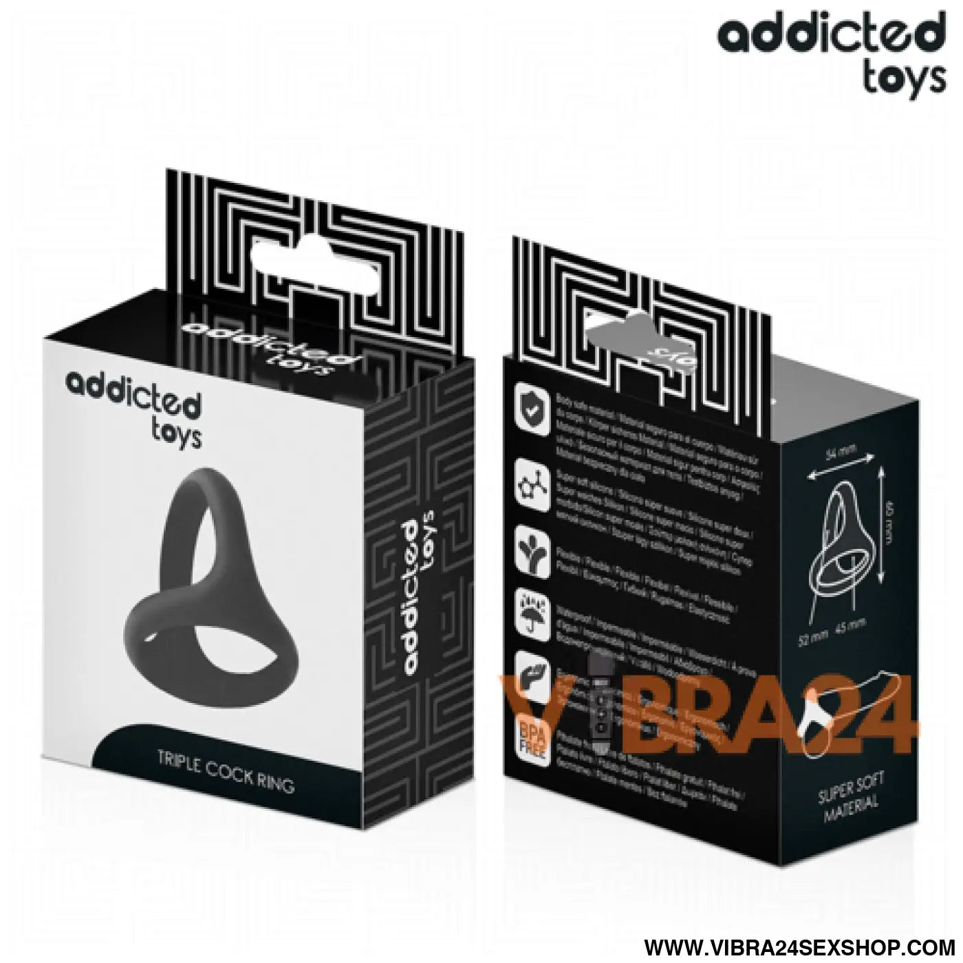 ANEL TRIPLO PARA O PÉNIS - ADDICTED TOYS