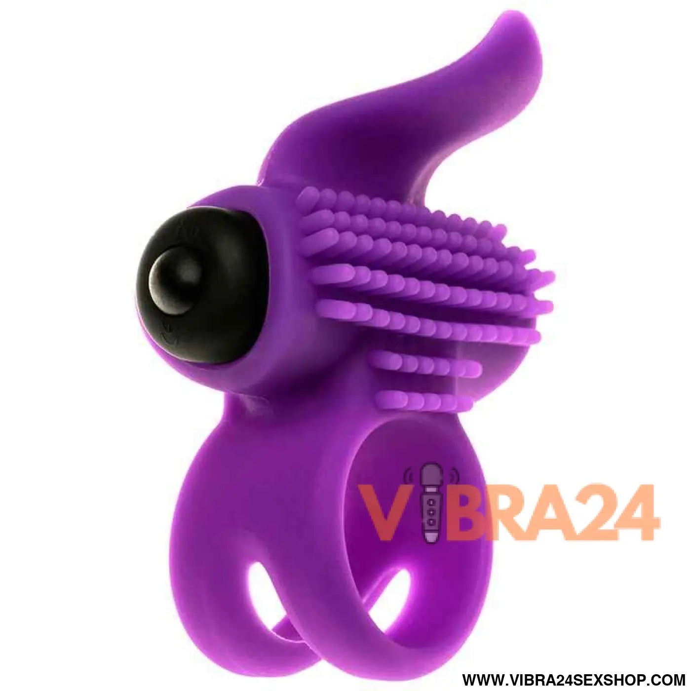 Anel Vibrador Violeta Adrien Lastic - Bullet com Estímulo Poderoso