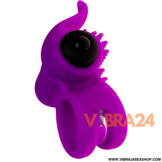 Anel Vibrador Violeta Adrien Lastic - Bullet com Estímulo Poderoso