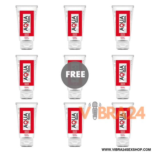 AQUA TRAVEL - LUBRIFICANTE À BASE DE ÁGUA LOLLIPOP SABOR - 50 ML 8 + 1 GRÁTIS
