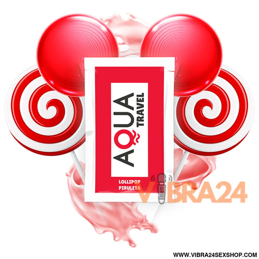 AQUA TRAVEL - LUBRIFICANTE À BASE DE ÁGUA SABOR PIRULITO 6 ML