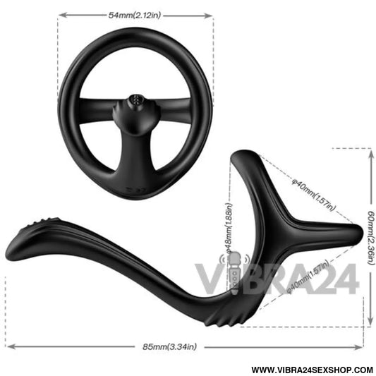 ARMONY - ANEL ANAL DUPLO TESOURO PRETO