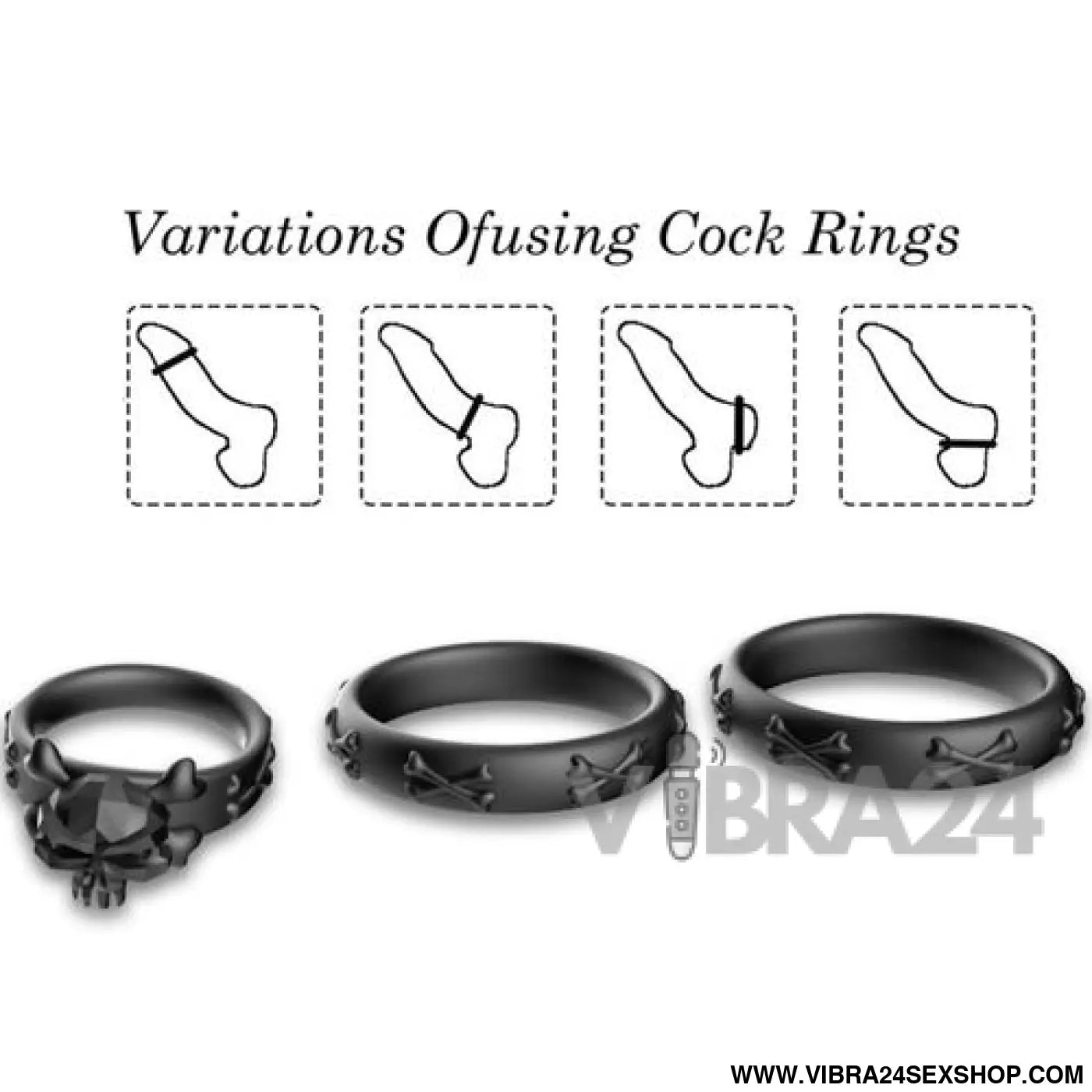 ARMONY - Anel Calavera Silicone Preto para Estilo e Conforto