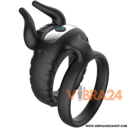 ARMONY - BULLS PASION VIBRADOR DE ANEL 10 VELOCIDADES PRETO - VIBRA24 SEXSHOP