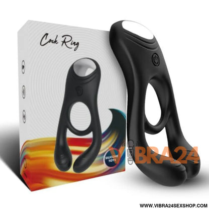 ARMONY - Anel Vibrador Duplo para Casais Veyron Preto