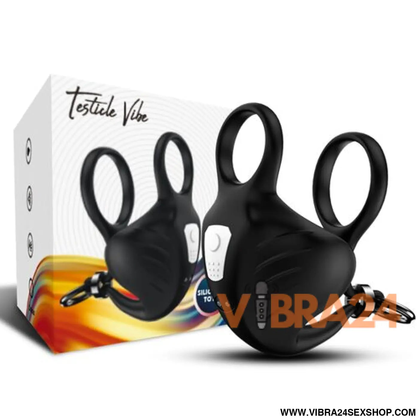 ARMONY - Anel Vibrador Escroto Preto para Estímulo Intenso
